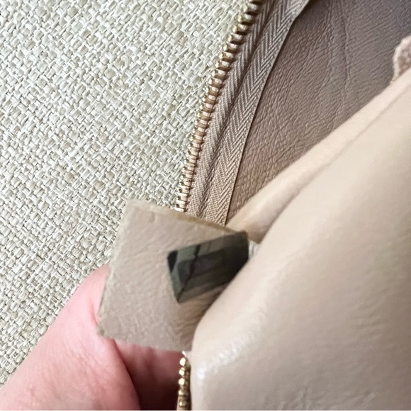 2F Chloe Clare medium Top Handle Chain Crossbody Satchel green gray leather - Picture 9 of 16